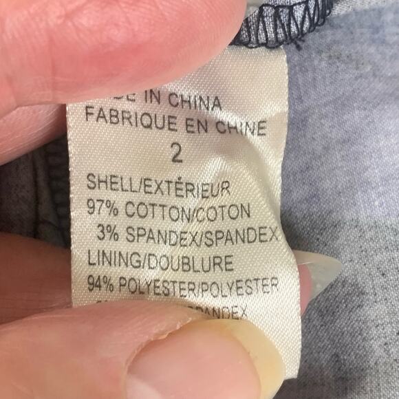 Theory Size 2 Benja Watercolor Sheath Dress Blue Draped Cowl Neck Cocktail - Picture 10 of 10